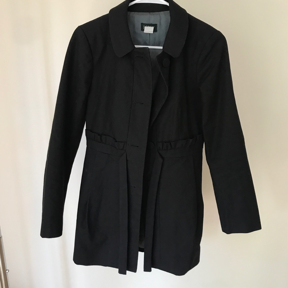 JCREW Ruffle Gamine Coat - Picture 6 of 9